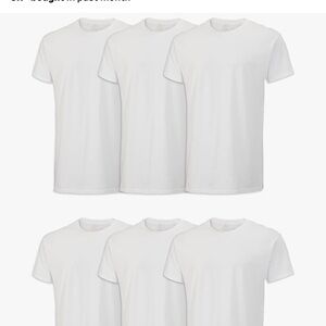 Fruit of the Loom White Short Sleeve Tees Pack of 6